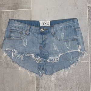 One Teaspoon Jean Shorts
